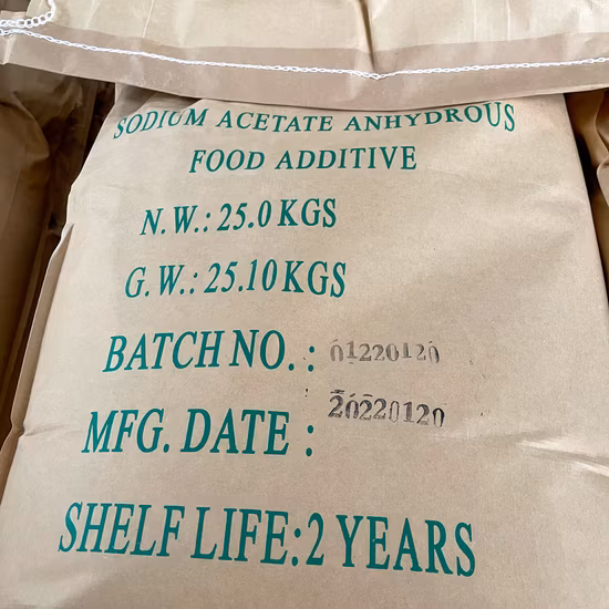 Food Additive Acetic Acid Sodium Salt E262 Sodium Acetate Anhydrous