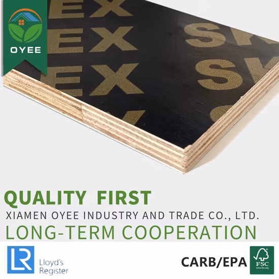 18mm Black/Brown Film Faced Plywood Building Materials Poplar Core Construction Marine Plywood